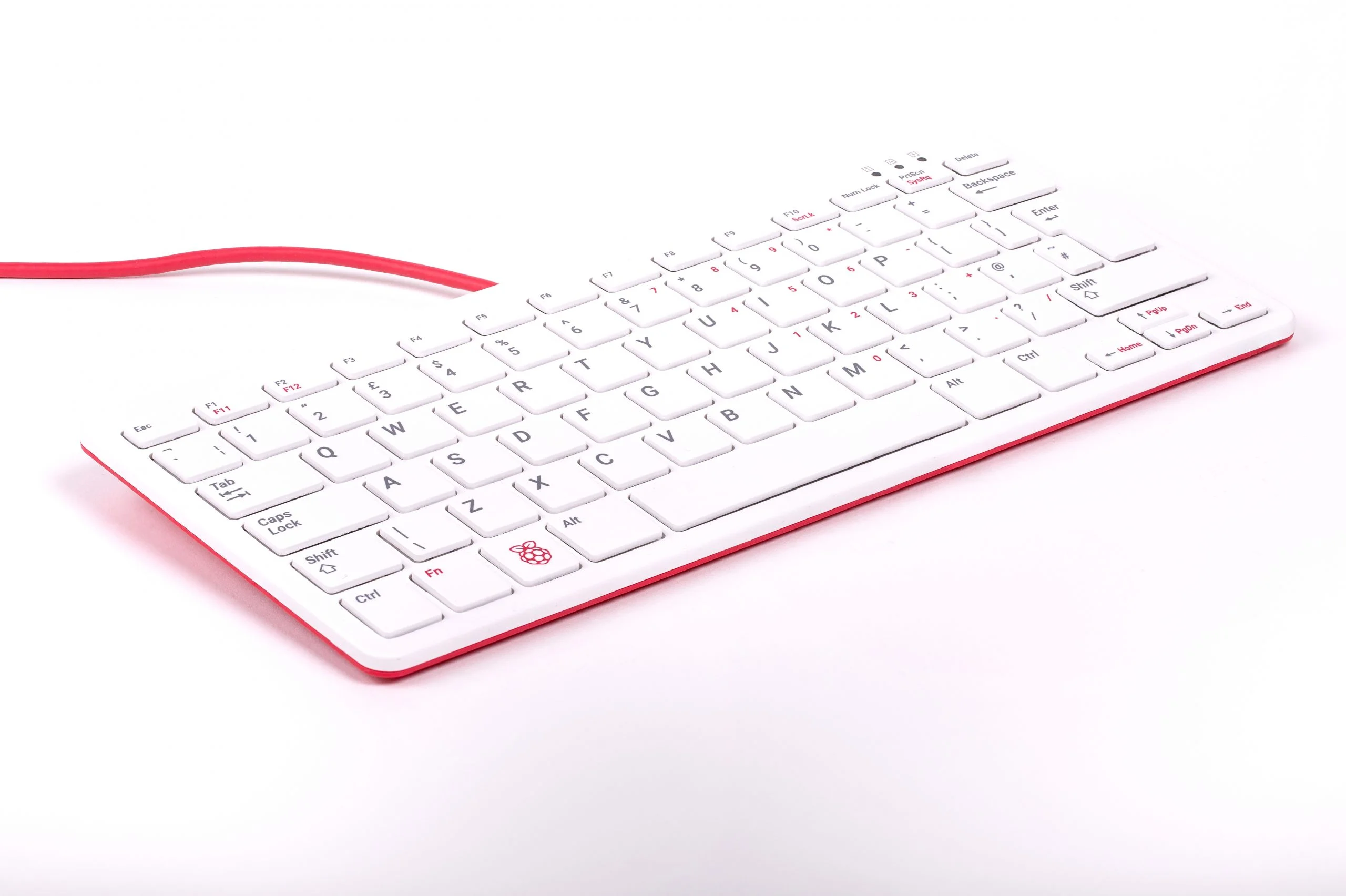 Raspberry Pi Keyboard (Red/White) - Suaye Electronics